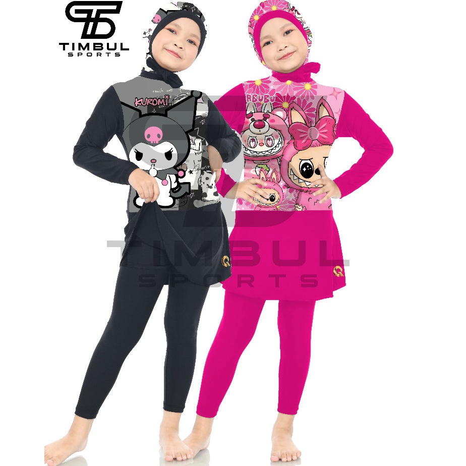 KODE D53K Baju Renang Muslim Muslimah Anak Perempuan pakaian renang anak TK SD Tanggung Muslimah Hij