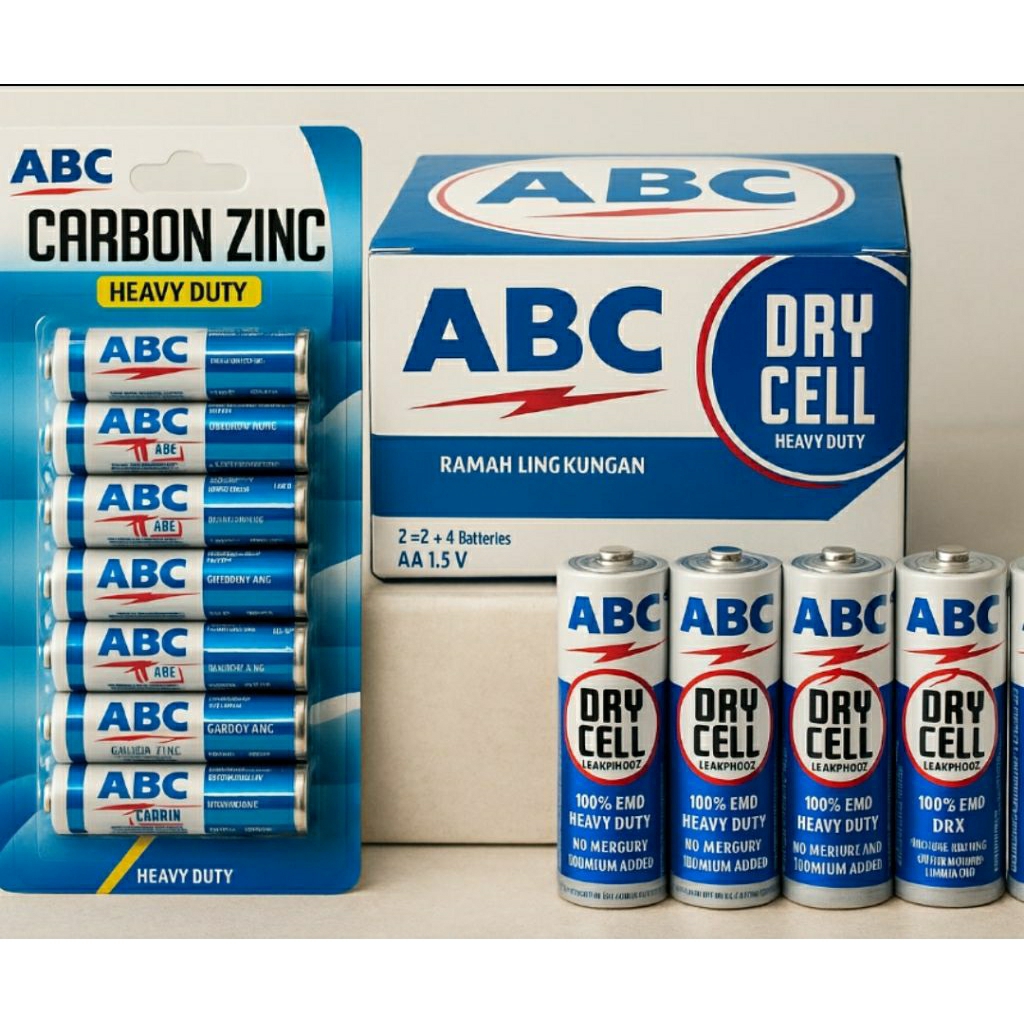 KHUSUS JAMBI 1 Baterai ABC AA AAA A2 A3 Heavy Duty no alkaline Remote Battery Batre Remot Mainan Jam