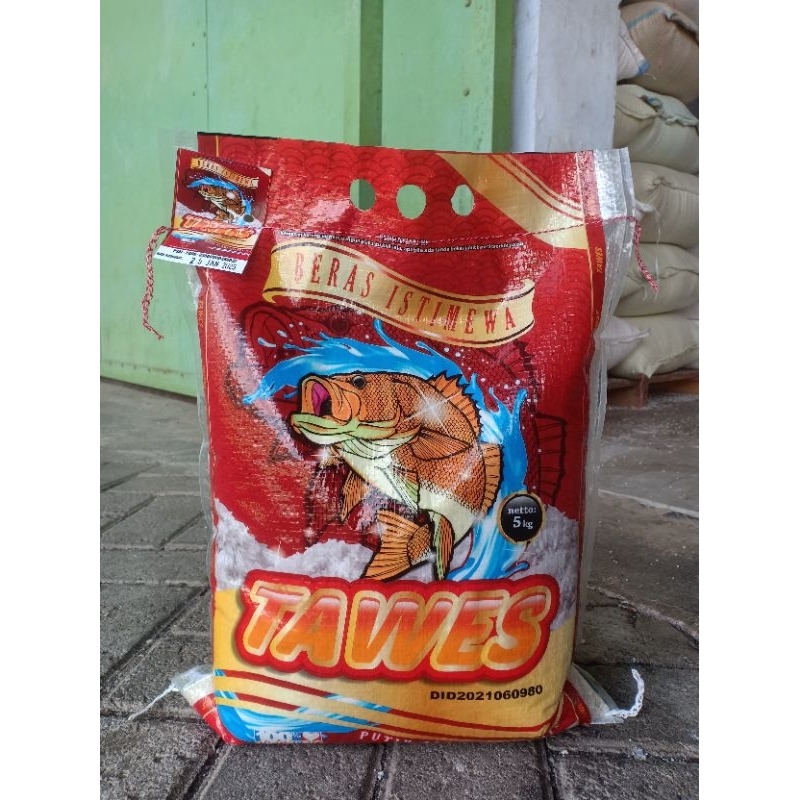 

stiker Beras 5kg cap Tawes