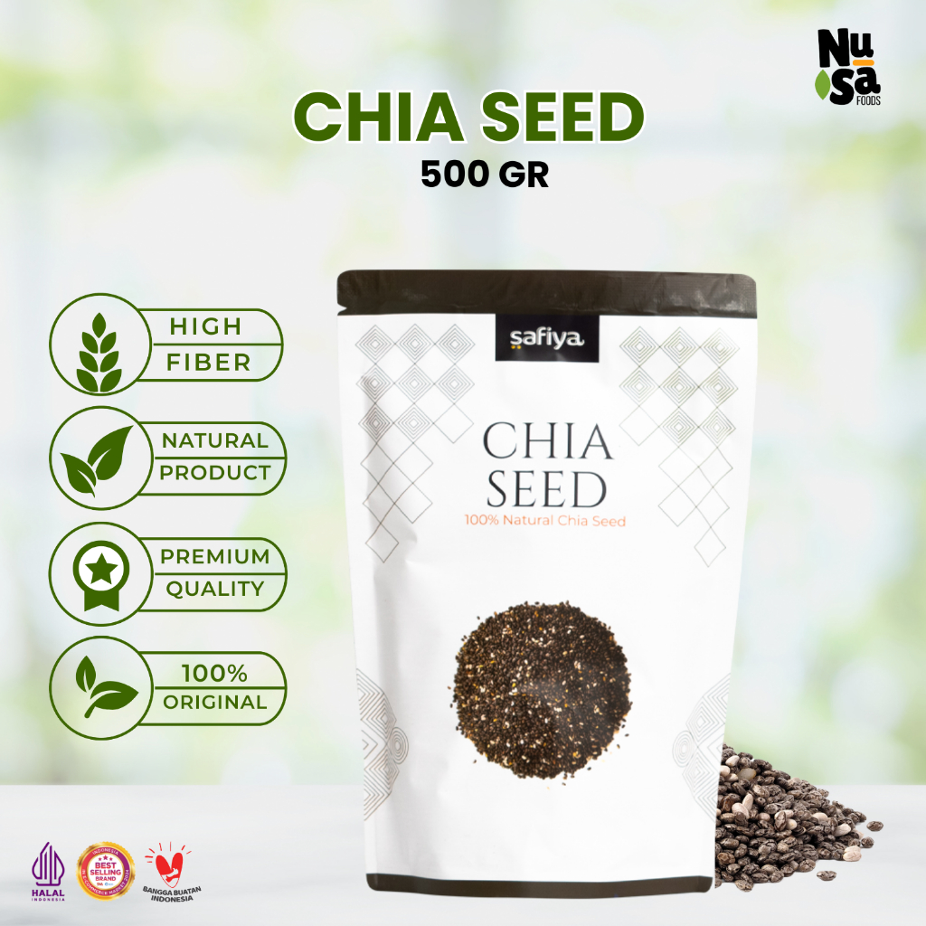 

Chiaseed Safiya 500 Gram Chia Seed Premium Detox Perut Buncit