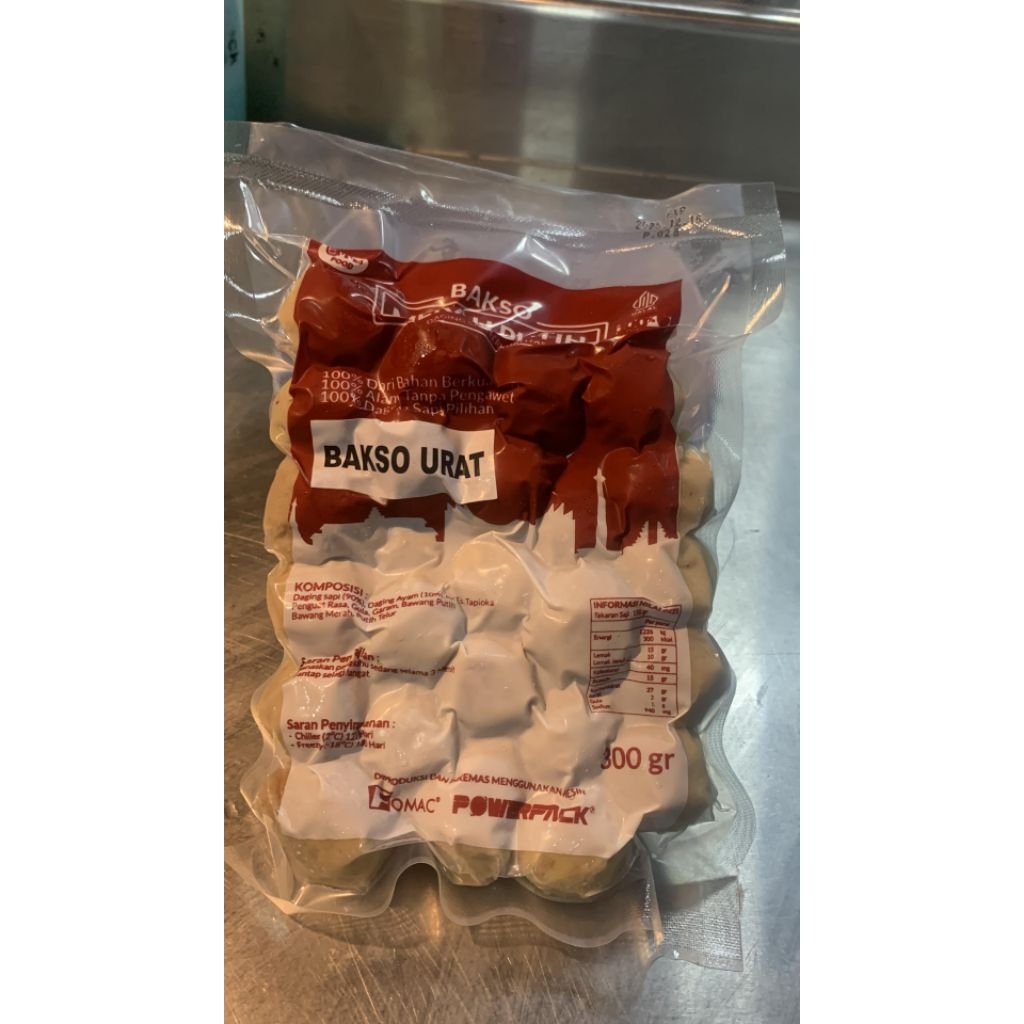 

Bakso Urat Sapi Premium Merah Putih 300gr – Tanpa Pengawet, Daging Asli, Kenyal & Gurih