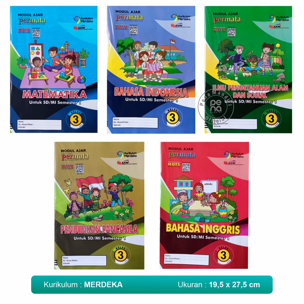 LKS SD KELAS 3 KUMER - LKS PERMATA KELAS 3 KURIKULUM MERDEKA SEMESTER 1 DAN 2