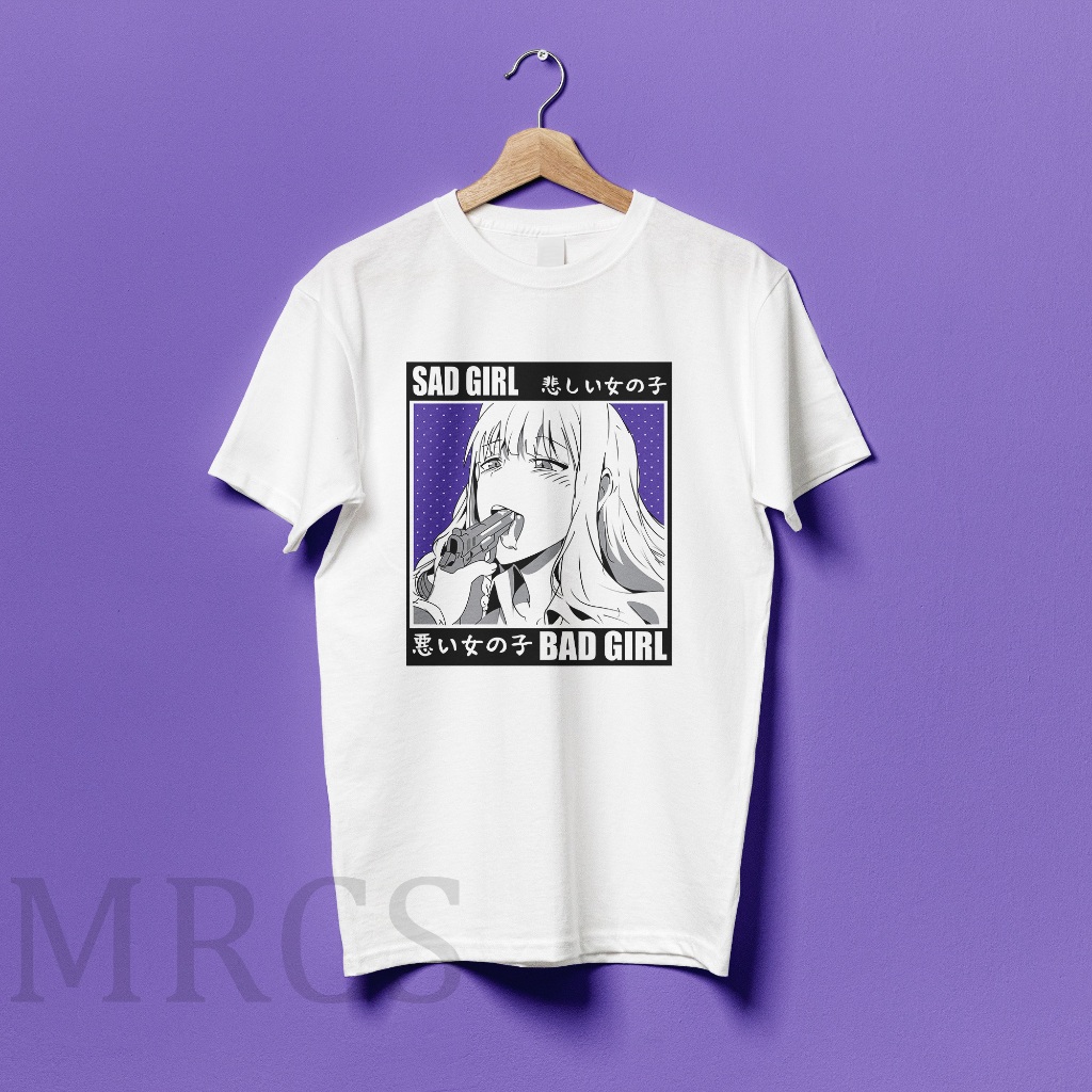 Kaos Anime Hentai – Ahegao Full Print Unisex T-Shirt / T-Shirt Hentai Jepang – Desain Waifu Ecchi Ke