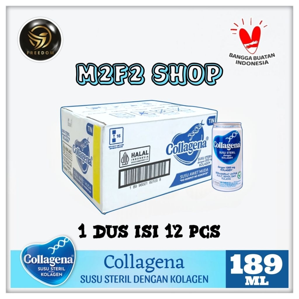 

Collagena Susu Sterilisasi Kolagen Unsweetened Rasa Original Kaleng - 189 ml (Kemasan Karton)