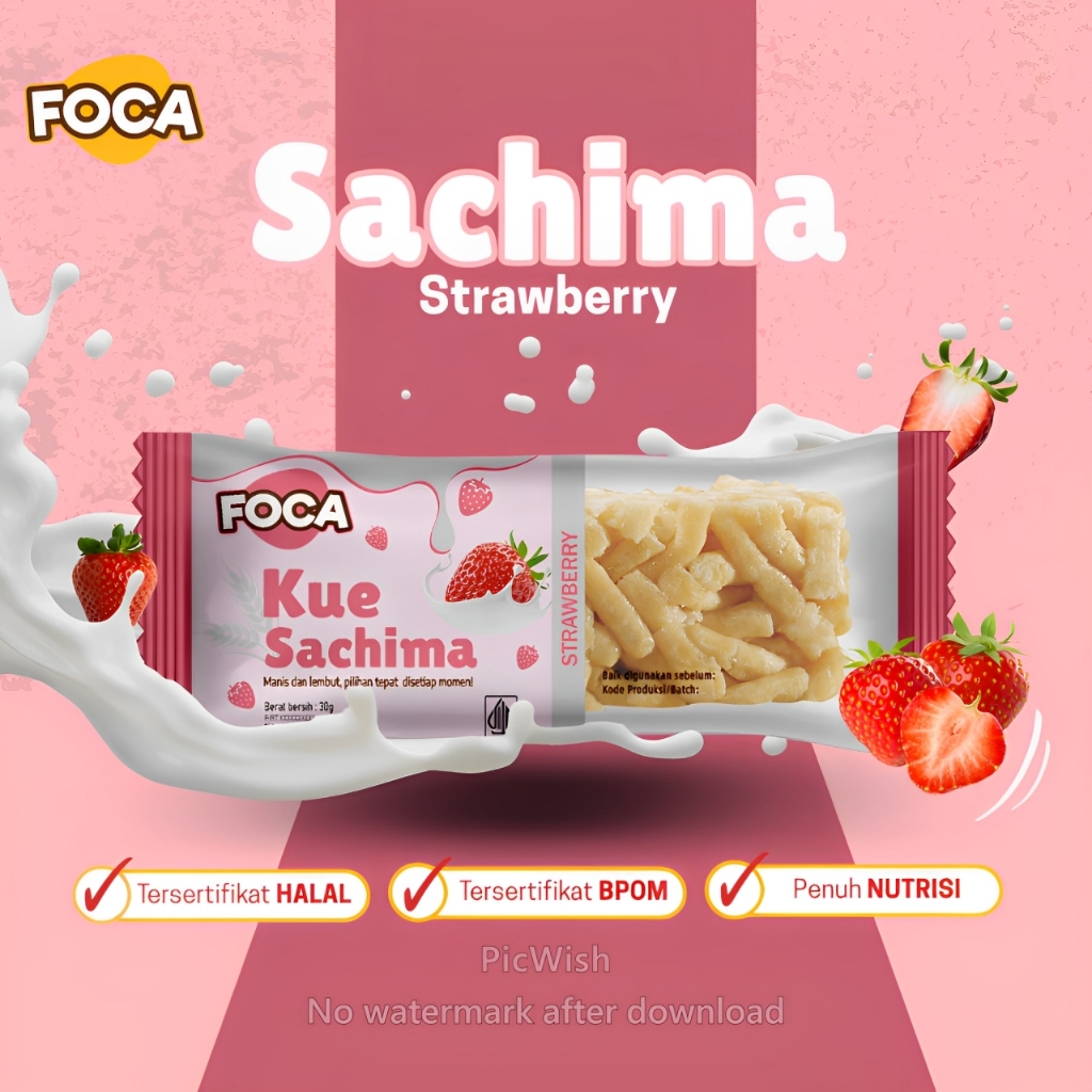 

Sajima | Bipang | jipang | Sachima rasa Stroberi 30gr