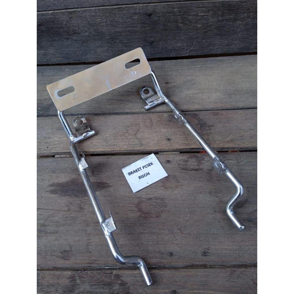 kupingan breket pangkon lampu pesek model tralis CNC pnp byson bison (TRALIS SAJA)