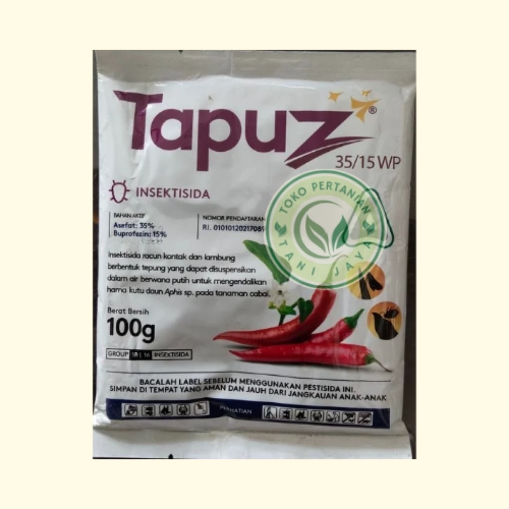 Mengendalikan Kudu Daun, Thrips, Lalat, Wereng, Ulat | Insektisida TAPUZ 35/15 WP