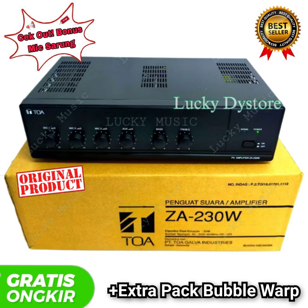 Amplifier TOA ZA 230 W Original power amplifier toa za230 toa za 230w amplifier masjid 30 watt