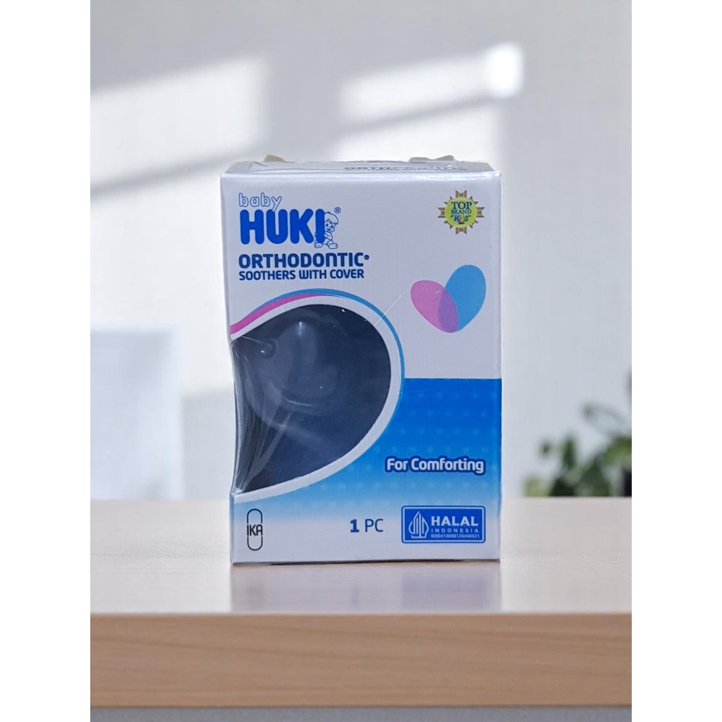 DOT BABY HUKI ORTHODONTIC SOOTHER WITH COVER / EMPENG BAYI HUKI GEPENG / DOT BAYI HUKI / DOT BAYI GE