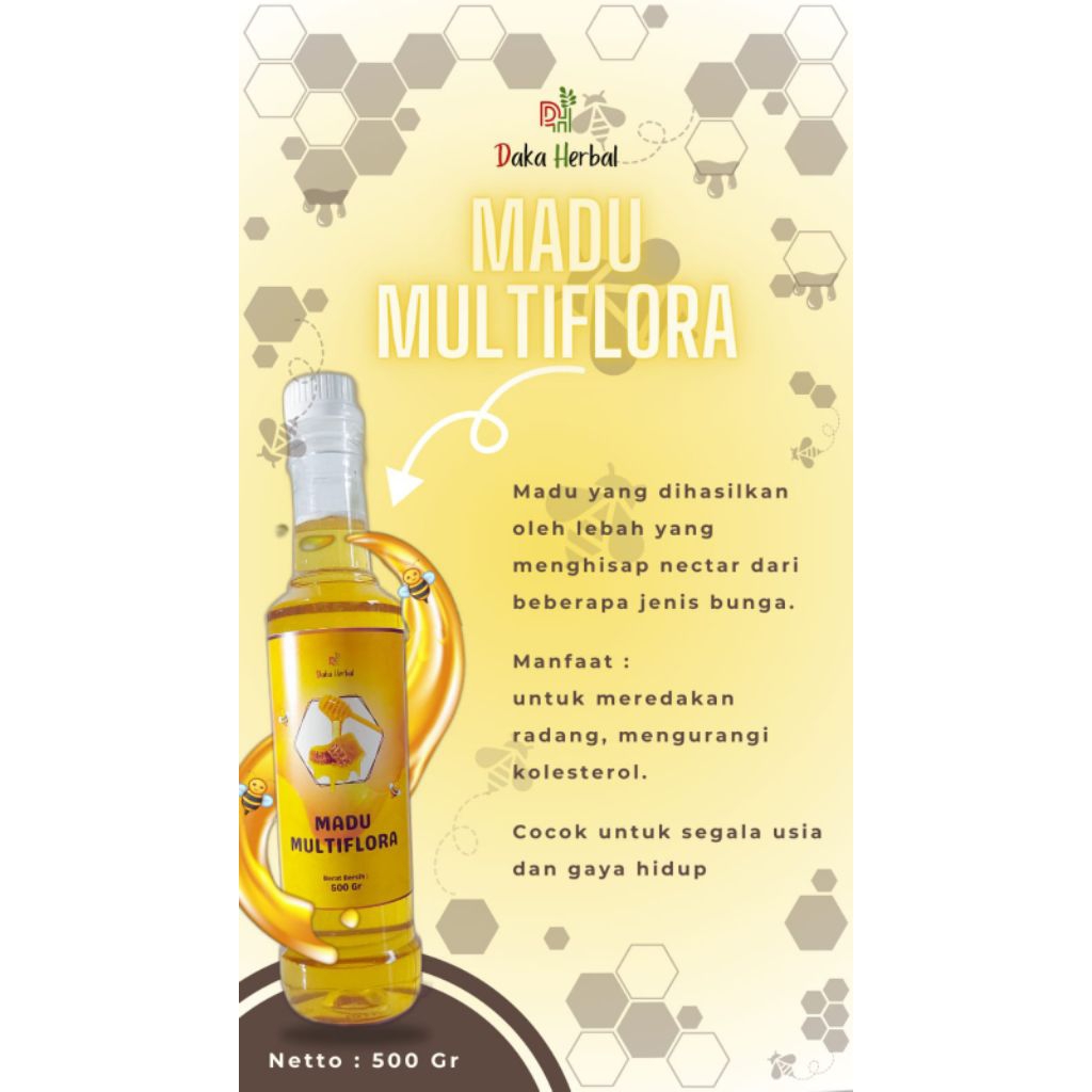 

Madu Murni Nektar Multiflora Original 500 gr