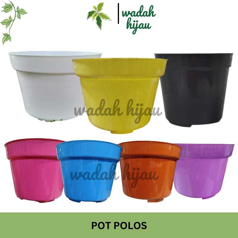 POT BUNGA POT TANAMAN HIAS POT BUNGA POLOS WARNA WARNI