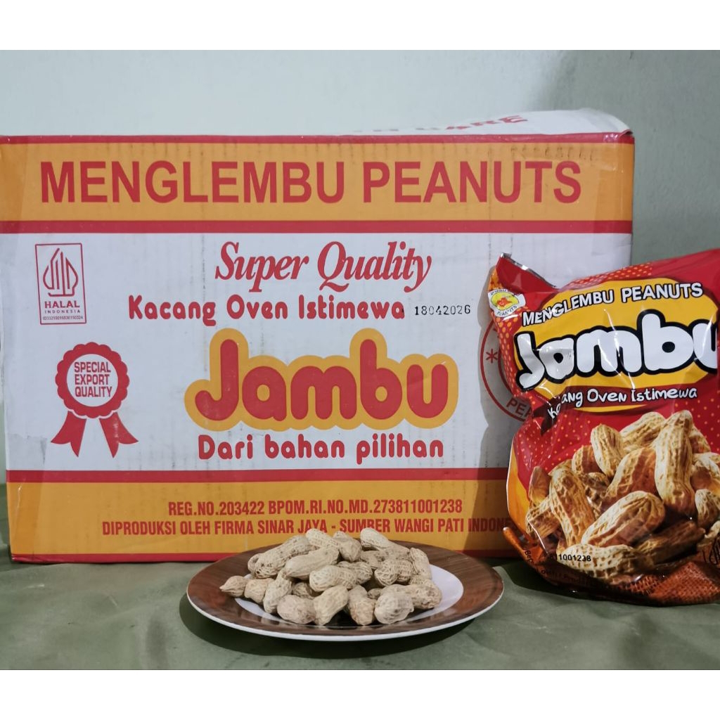 

Kacang kulit oven cap Jambu 200 gram