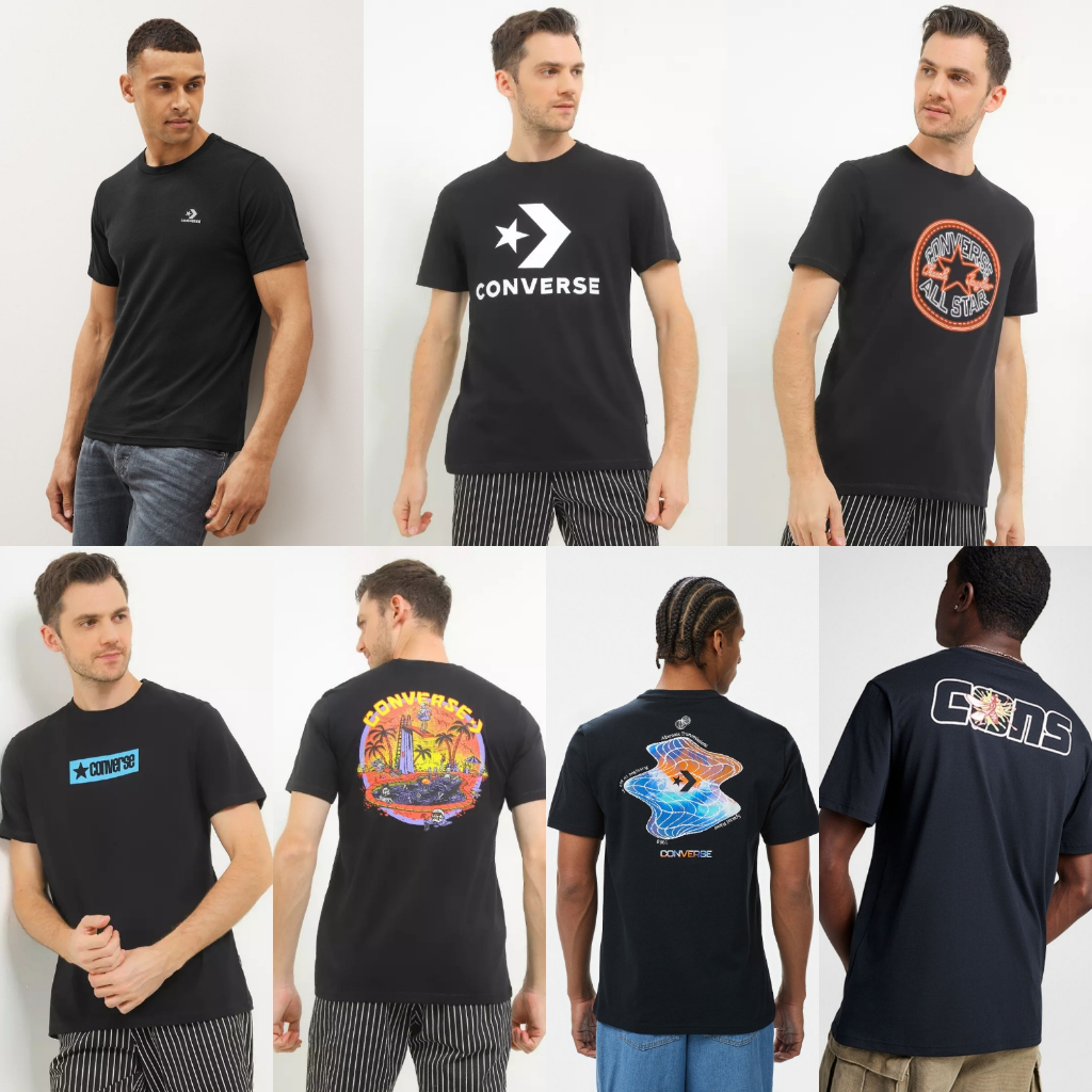 Kaos Converse Man Black Series Original