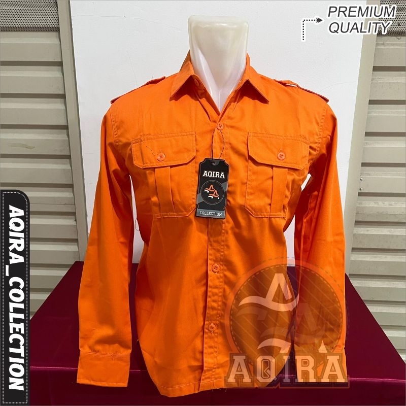 kemeja polos kemeja lapangan bahan premium