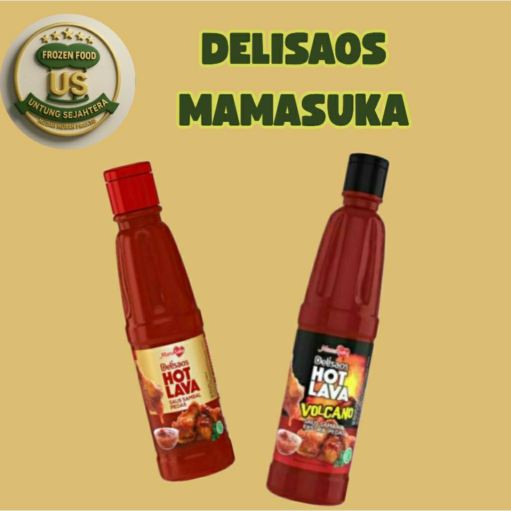 

Delisaos hot lava volcano 320ml botol saus delisaos hot lava volcano Delisaos Mamasuka Saos Teriyaki Saos Hot Lava 320gr Saos Hot Lava Volcano 310gr Deli saos Mama suka hot lava mama suka teriyaki Mamasuka teriyaki 320gr