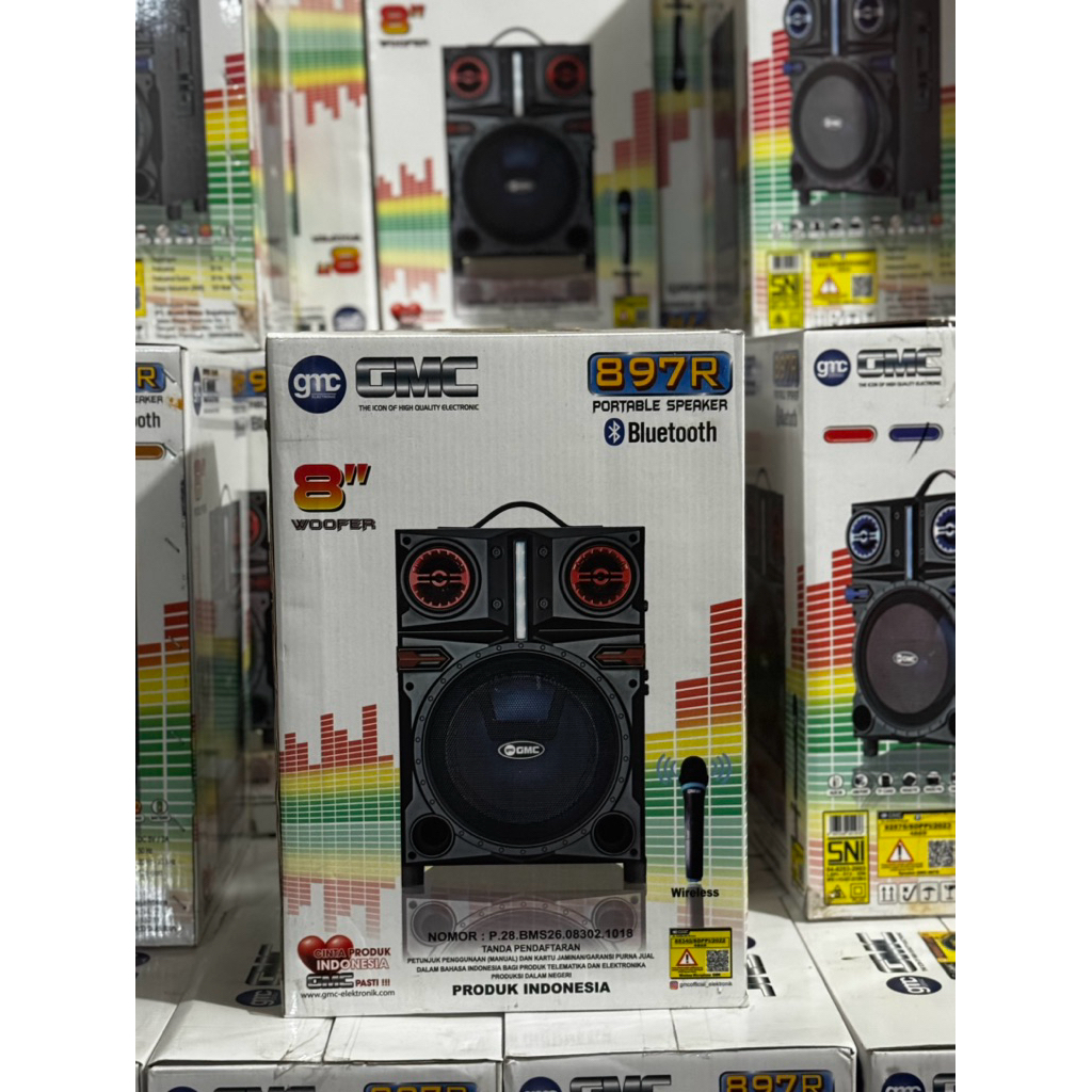 GMC 897R Portable Speaker Bluetooth