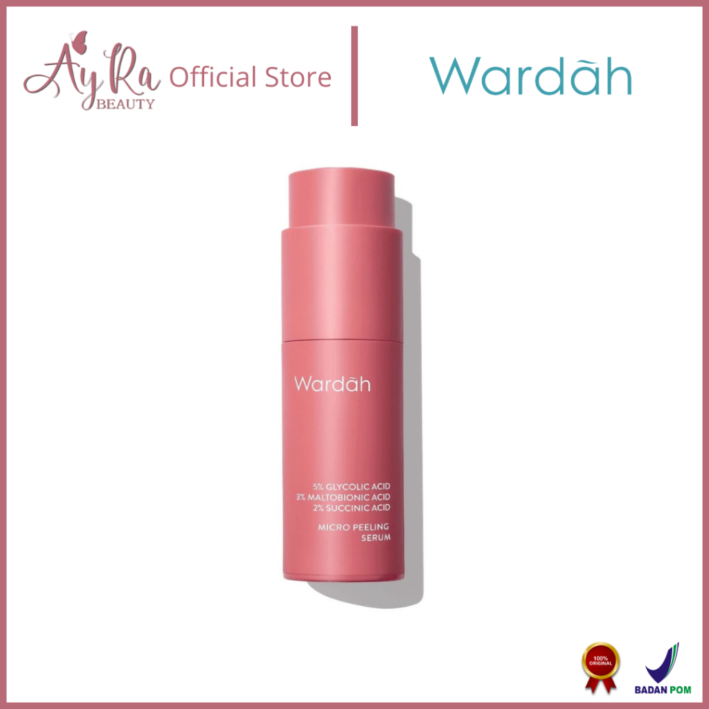 AyRa Beauty - Wardah Exfo Peeling Serum 5% Glycolic Acid 3% Maltobionic Acid 2% Succinic Acid Micro 