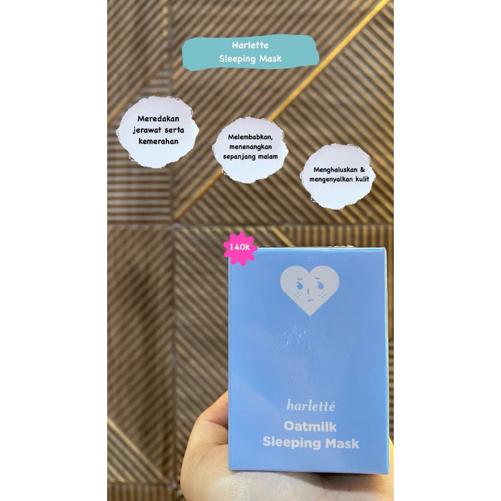 Harlette Oat Milk Sleeping Mask