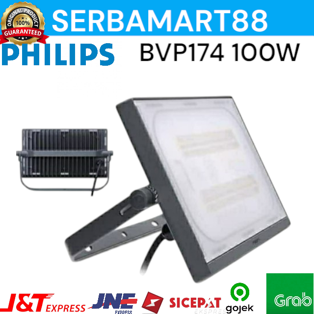 LAMPU SOROT PHILIPS LED BVP 174 100W 5700K COOL WHITE - PHILIPS BVP174 100 WATT
