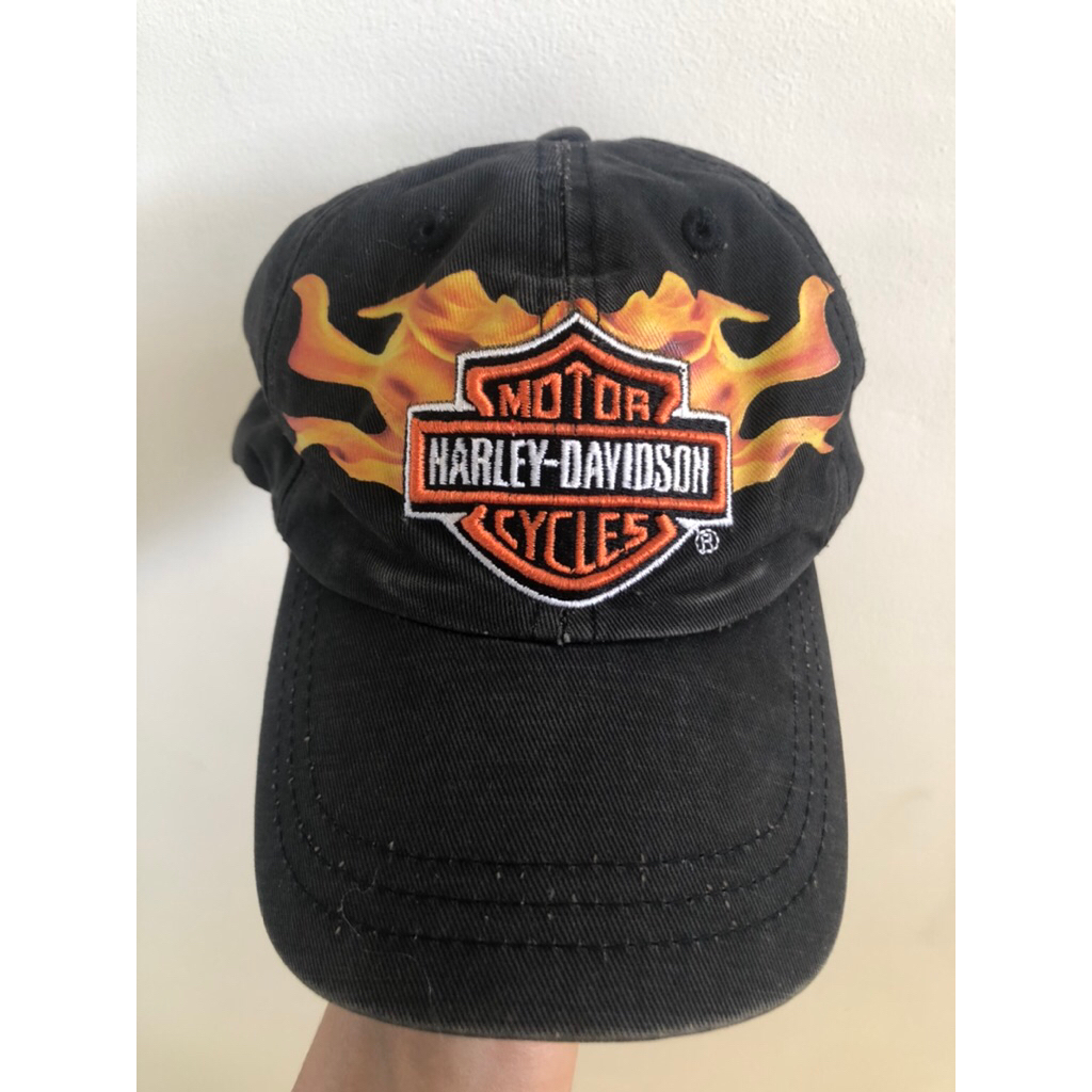 Harley-Davidson® Men's Embroidered Side Flame Baseball Cap
