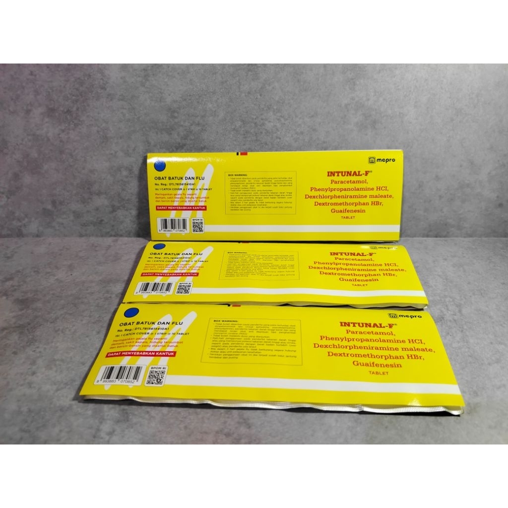 Intunal F Strip isi 10 tablet