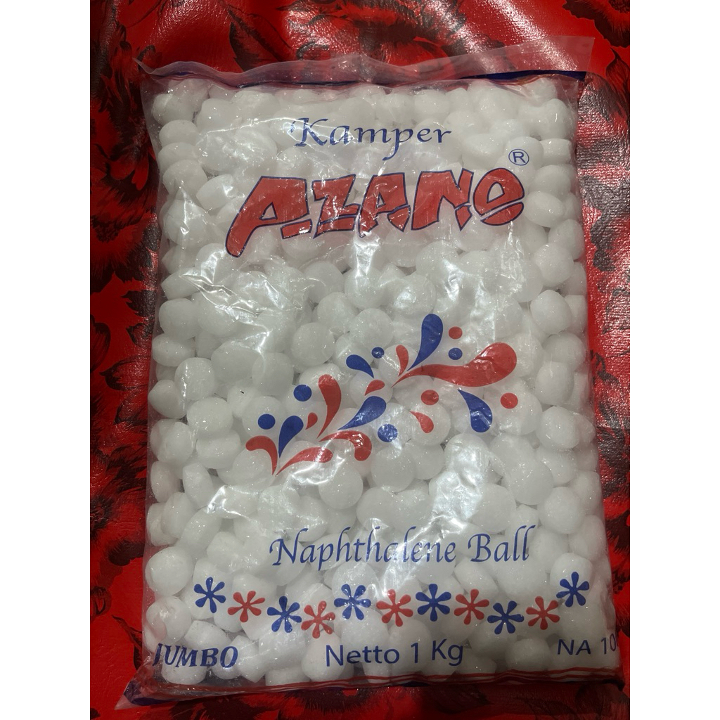 KAMPER BAJU KAMPER LEMARI KAMPER PUTIH 1kg KAMPER AZANO KUALITAS OKE