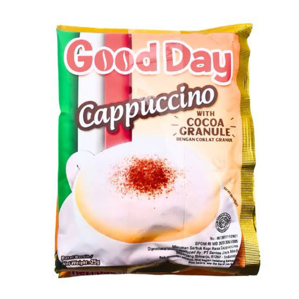 

GOOD DAY CAPPUCCINO SACHET - KOPI INSTAN CREAMY DAN LEMBUT