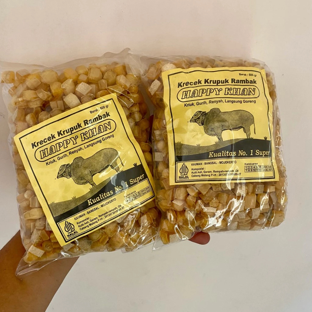 

Kotak Mini Super - Kerupuk Kulit Sapi Mentah Kotak Dadu Super - Krecek Kulit Sapi Langsung Goreng