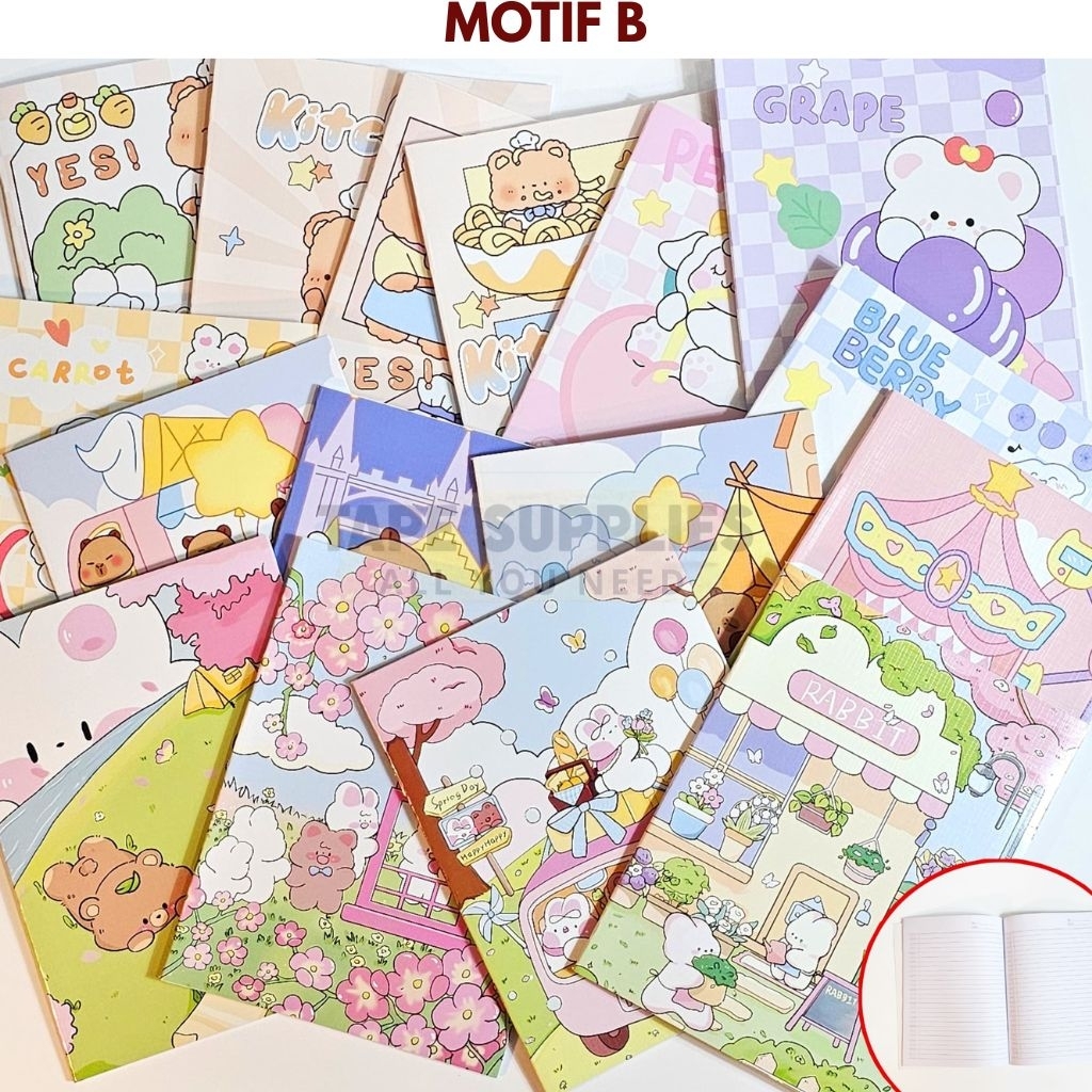 

Promo (TERBARU!) BUKU TULIS LUCU KARAKTER 38 LEMBAR (ISI 10PCS) READY COD!!!