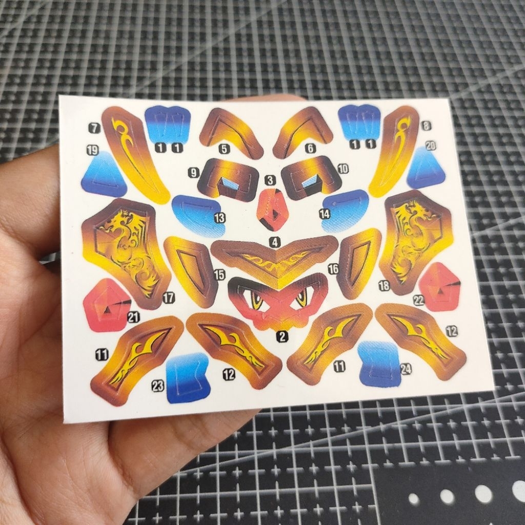 crossfight bdaman cutting sticker for smash dragold reprint