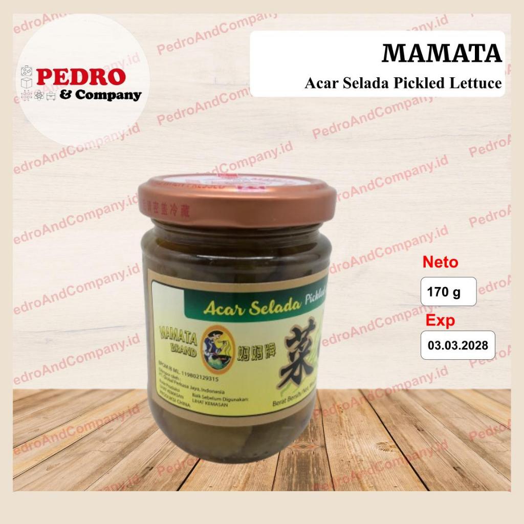 

Mamata brand pickled lettuce 170 gram - acar selada sayur import china