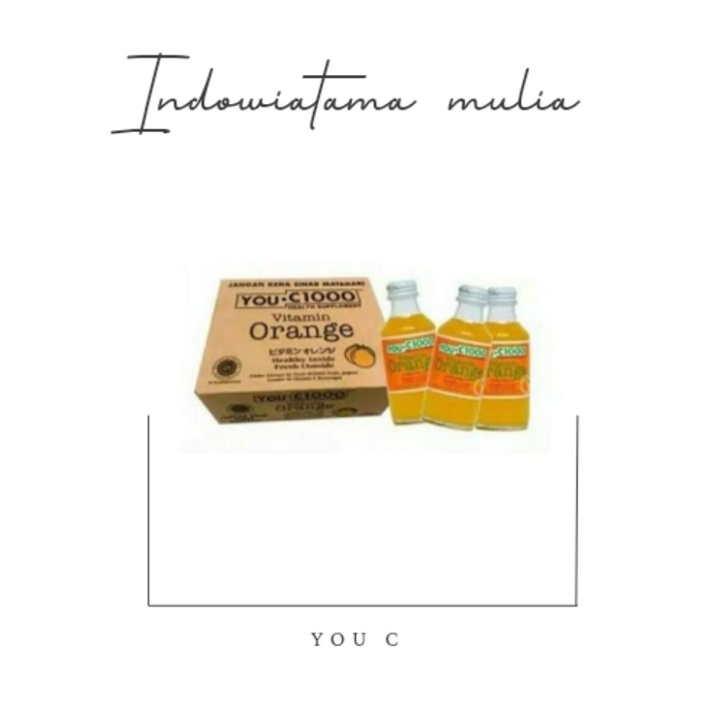 

You C 1000 Orange 140 ML / Dus Isi 30 Botol