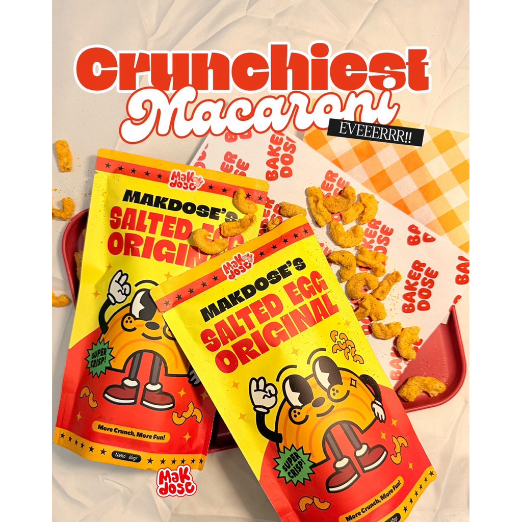 

Makdose Makaroni Goreng Salted Egg – 65gr | Camilan Renyah Rasa Telur Asin