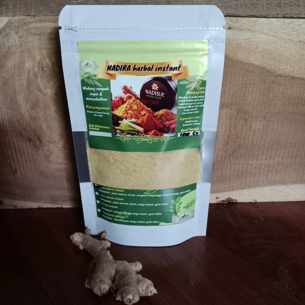 

jahe emprit instant, mix 100 gram, siap seduh tanpa ampas