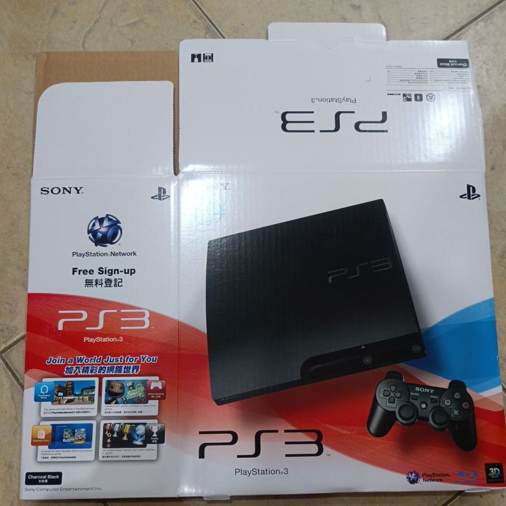 dus ps3 slim kotak ps3 slim