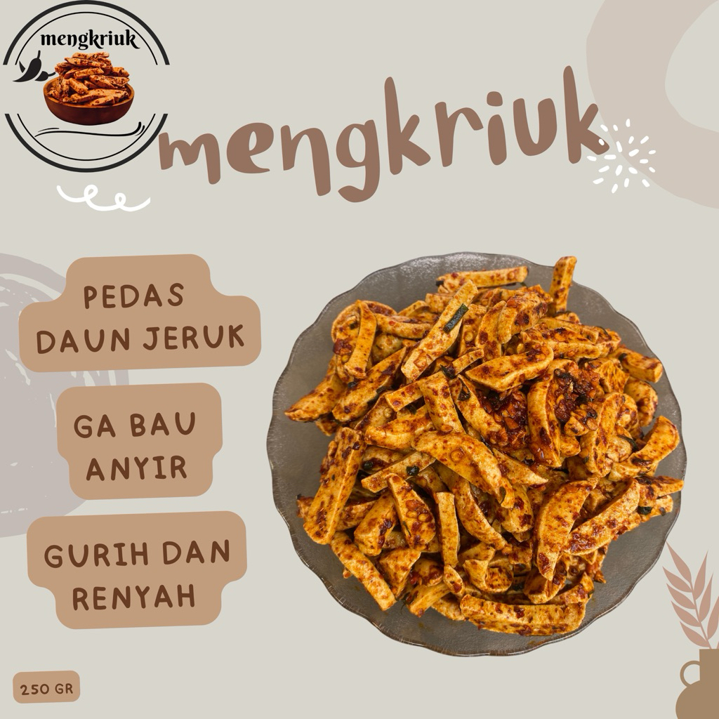 

250gr Basreng Pedas Daun Jeruk Gurih Renyah