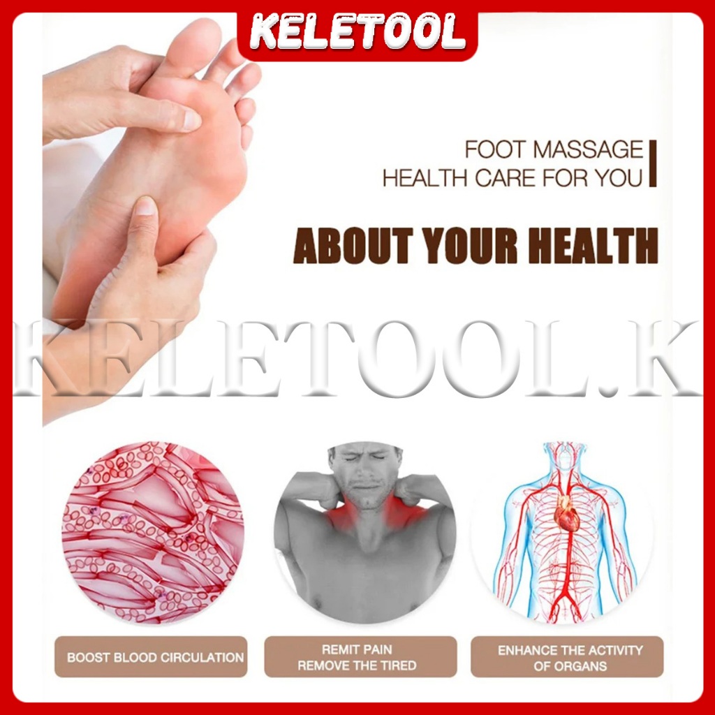 KELETOOL Alat Pijat Kaki Akupuntur Alat Terapi Kaki Terapi Kaki Kesehatan Setruman Kaki Alat Pijit