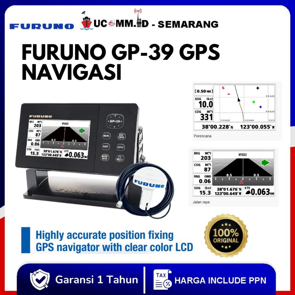 Furuno GP39 GP 39 GPS Navigator Kapal Original Garansi Resmi 1 Tahun