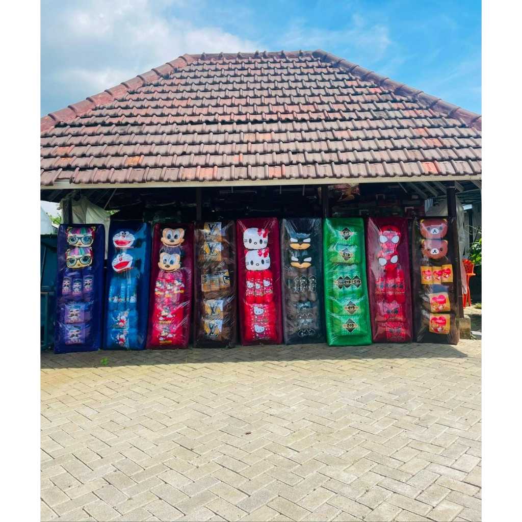 UnikOfficial - Kasur rasfur bantal 7 Kasur karakter bulu lembut rasfur ukuran 160x170