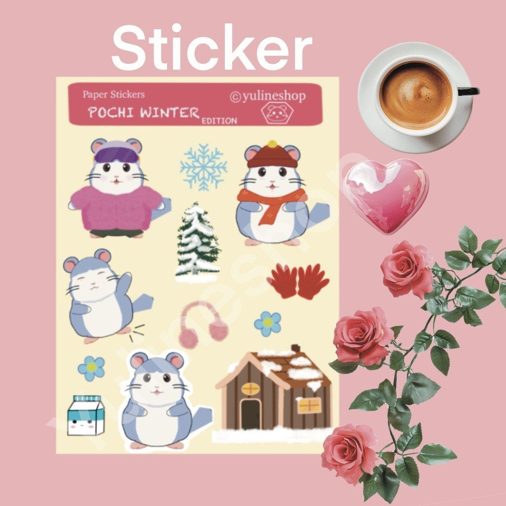

sticker set lucu aesthetic murah