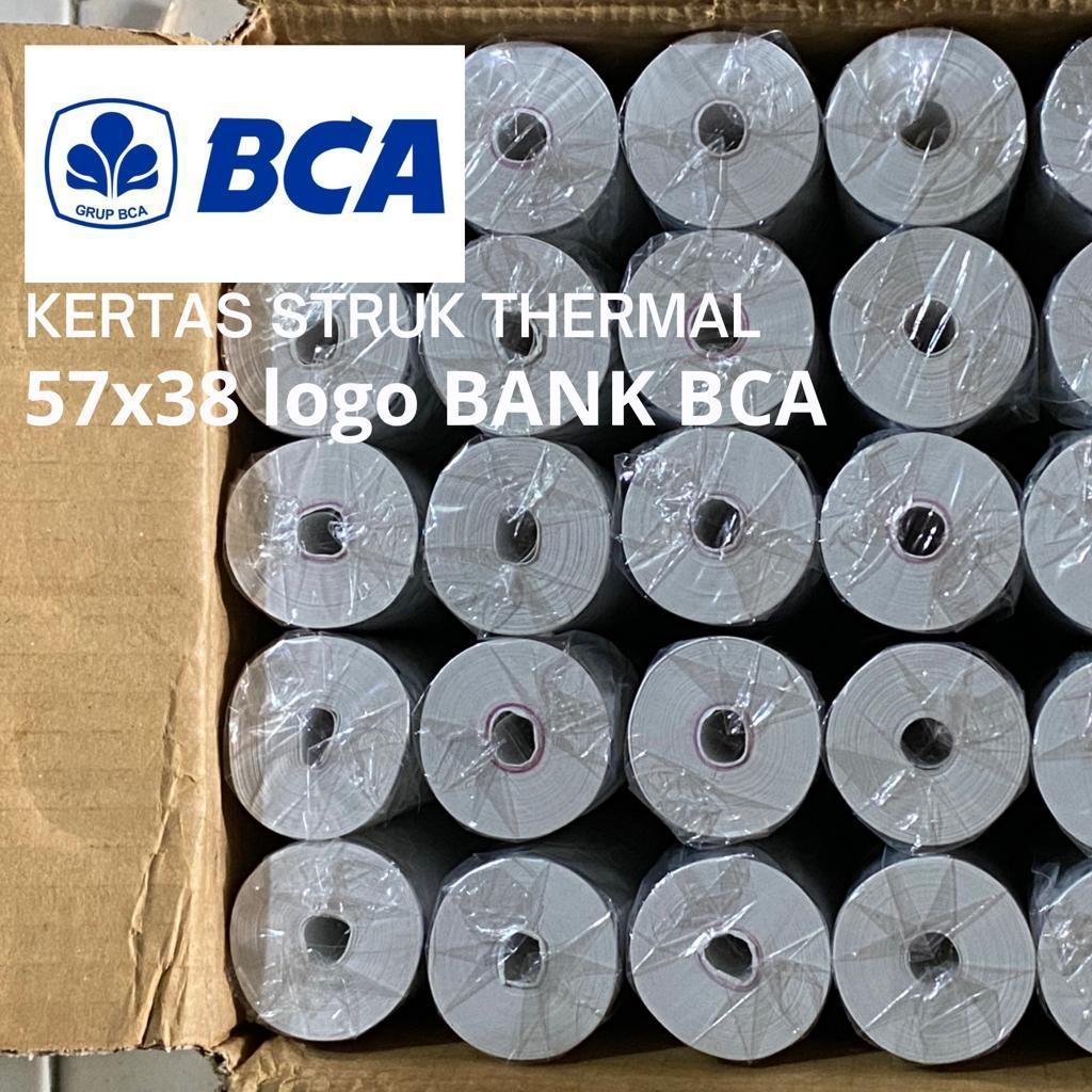 

KERTAS STRUK THERMAL 57X38 LOGO BANK BCA