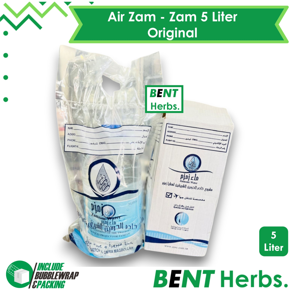 

Air Zam Zam Asli Original Saudi Arabia 5 Liter Berkualitas Oleh Oleh Haji