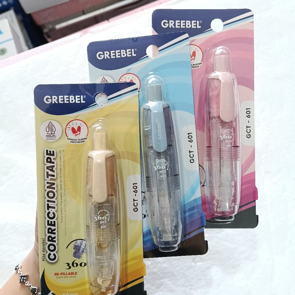 

GREEBEL TIP X PITA CORRECTION TAPE - GCT-601