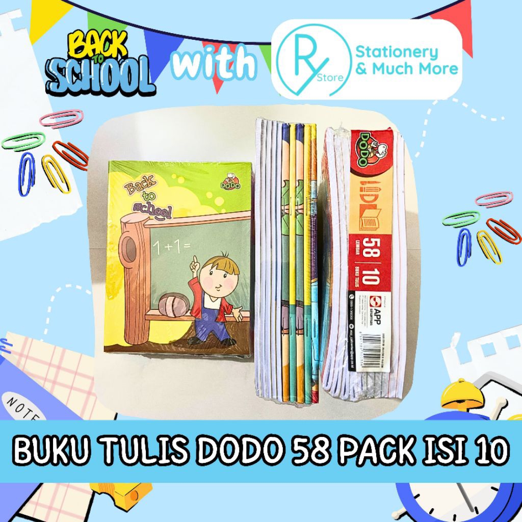 

BUKU TULIS DODO 58LEMBAR PACK (ISI 10BUKU)