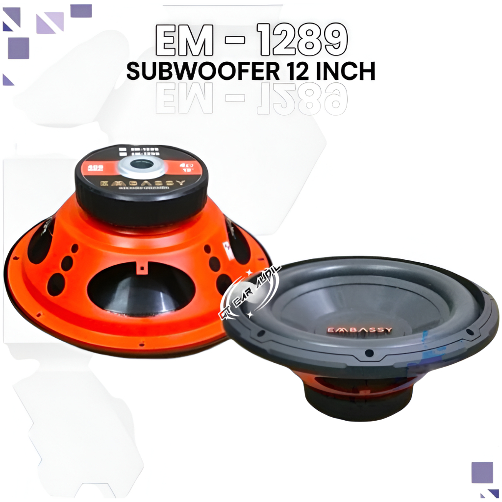 Subwoofer 12 Inch EMBASSY EM 1289 EM-1289 Double Coil High Quality / Subwoofer 12 Inch