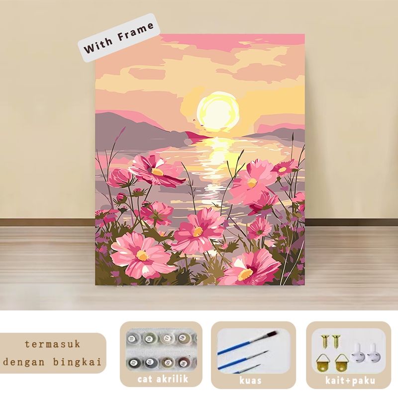 

Hightune 30x40CM Paint By Number Painting Kit DIY Full Digital Aesthetic Kanvas Lukisan Digital RB9