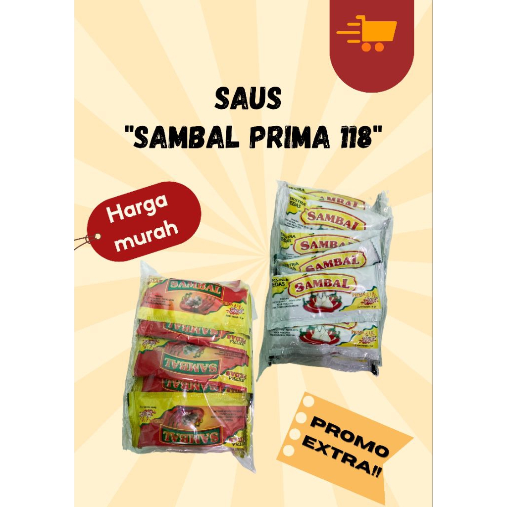 

Saos sambal prima 1 pack 25 pcs 9 gram