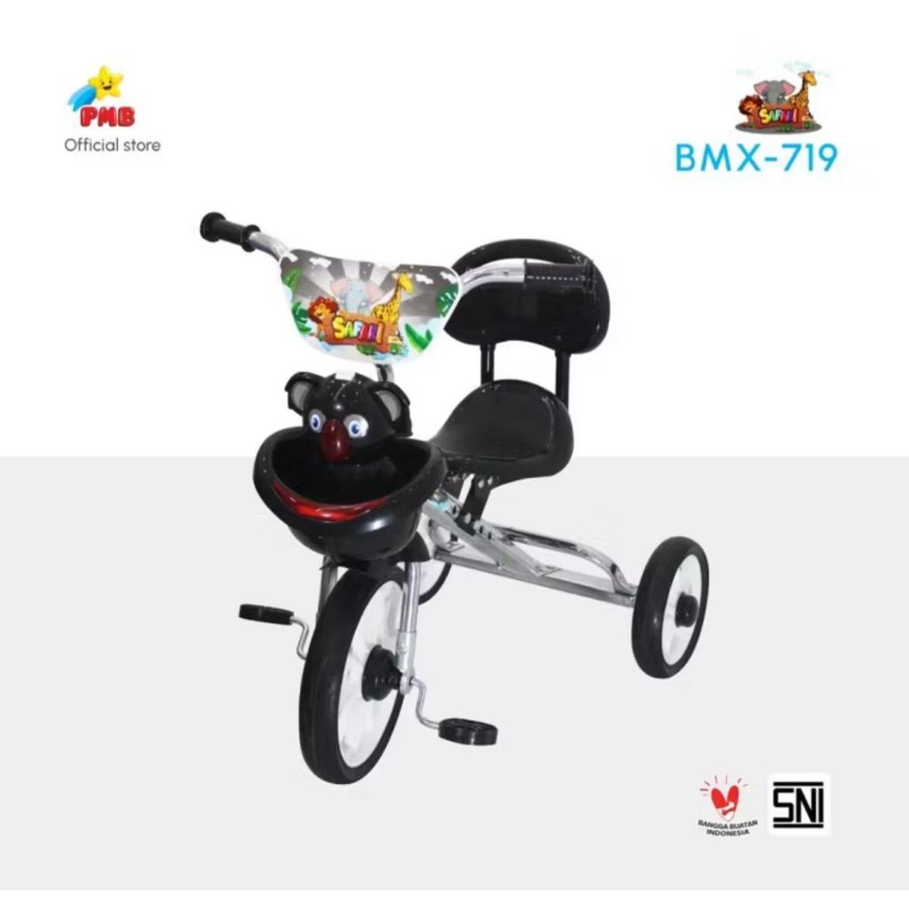Sepeda Anak Roda Tiga Tricycle BMX 719 Safari PMB