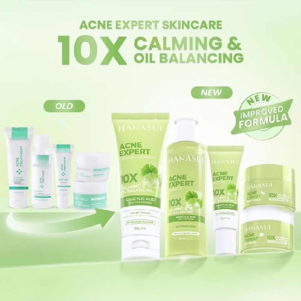 MJ • acne double expert skincare 10x calming & oil balancing (belum termasuk serum)