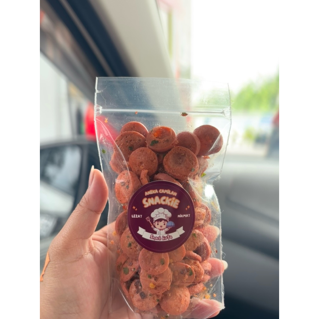 

Snack Sosis Kriuk Pedas Daun Jeruk